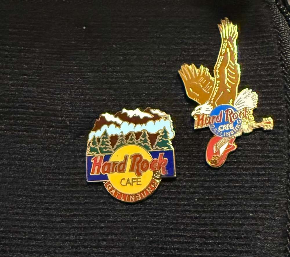 Hard Rock Cafe Gatlinburg Pins - Lot of 2